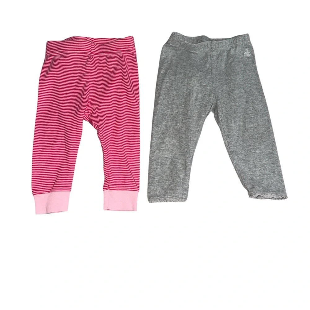 6-12 Months Baby Gap Girls' Pink and Gray Clothing Bundle Set (5 Pieces)